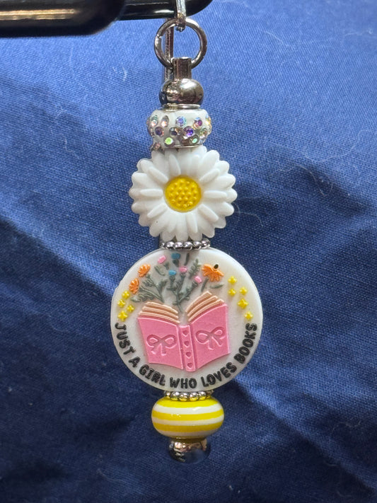 ✨ Daisy Bloom Bookmark – Just a Girl Who Loves Books ✨